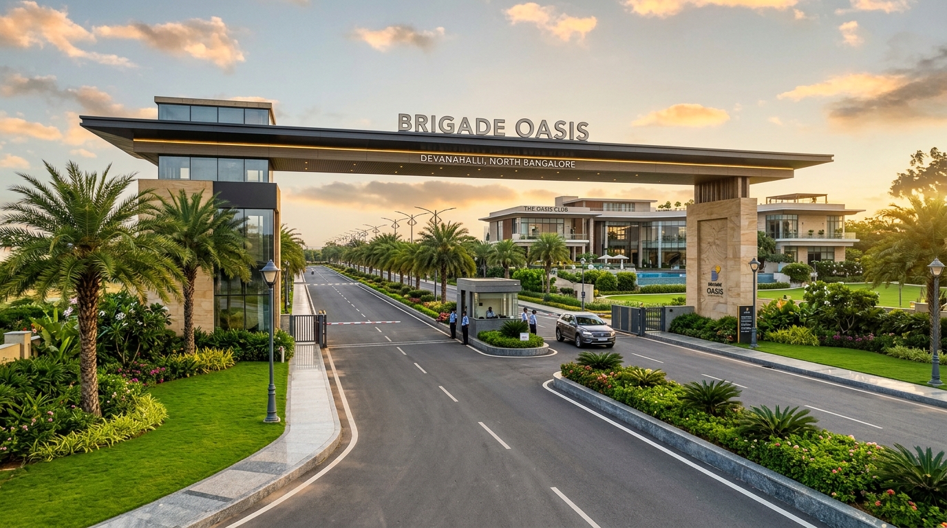 Brigade Oasis floor plans and brochure